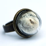 Small glass dome ring with cake sprinkles - Amy Jewelry
 - 3