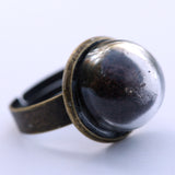 Small glass dome ring with cake sprinkles - Amy Jewelry
 - 7