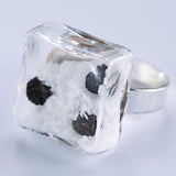 Glass cube beach ring