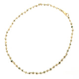 Aqua faceted stone bead necklace