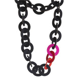 Wool felt large chain-link necklace - Amy Jewelry
 - 2