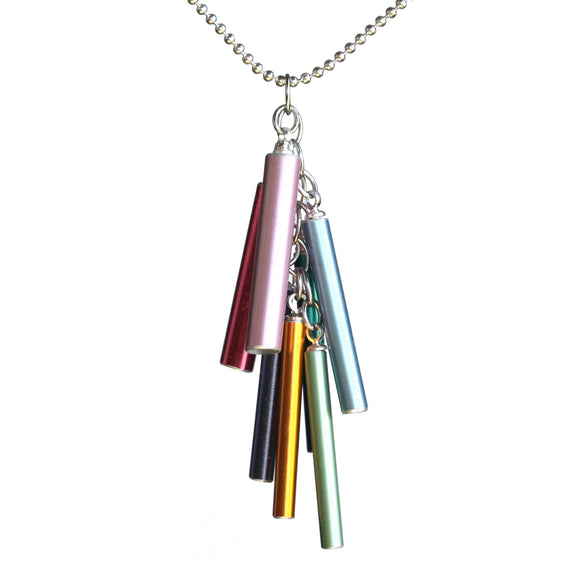 Knitting needle cluster pendant - Amy Jewelry
