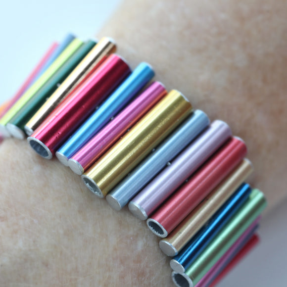 Knitting needle stacked bracelet - Amy Jewelry
 - 1