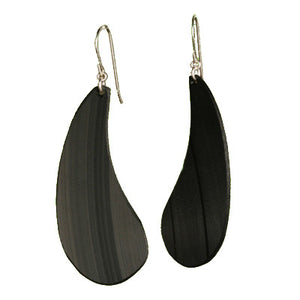 Large salvaged vinyl record earrings - Amy Jewelry
