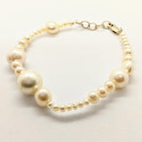 Asymmetrical pearl bracelet