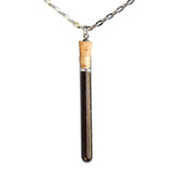 Mica test tube pendant on steel chain - Amy Jewelry
 - 4