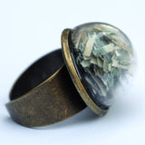 Large beach glass dome ring - Amy Jewelry
 - 5