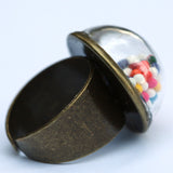 Large glass dome ring with cake sprinkles - Amy Jewelry
 - 2