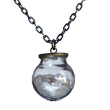 Small glass ball beach pendant - Amy Jewelry
 - 3