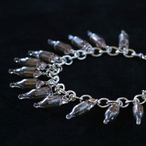 Sterling silver neon charm bracelet - Amy Jewelry
