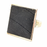 Salvaged record adjustable square ring