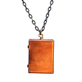 Small beach shadow box pendant - Amy Jewelry
 - 2