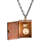 Small beach shadow box pendant - Amy Jewelry
 - 1