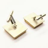 Sterling silver Scrabble "A" and "H" cuff links
