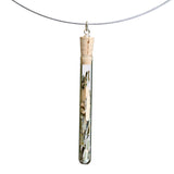 Coffee test tube pendant on steel cable - Amy Jewelry
 - 7