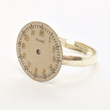 Vintage watch face ring