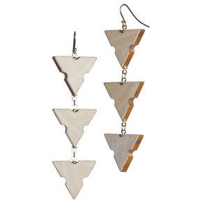 Architects' scale triple earrings - Amy Jewelry
