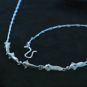 Sterling silver clove chain necklace - Amy Jewelry
