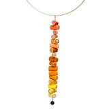Colored pencil long pendant on steel cable - Amy Jewelry
 - 6