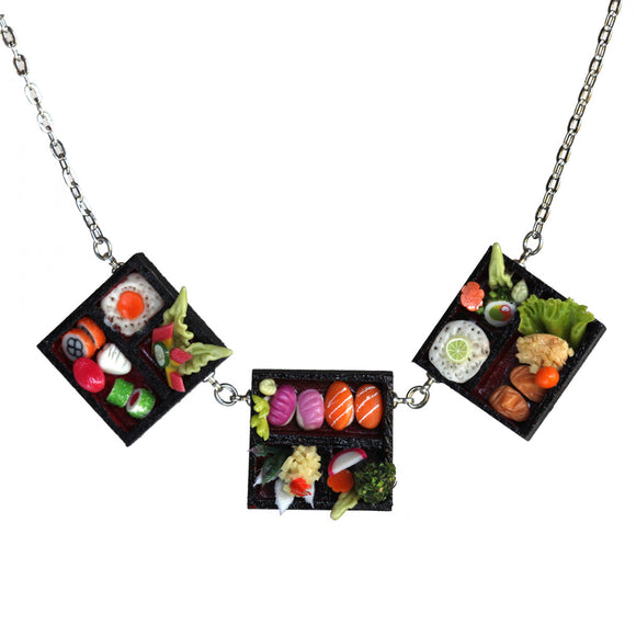 Dollhouse sushi triple necklace - Amy Jewelry

