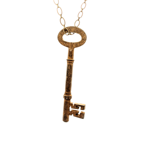Antique key necklace