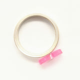 Pink toothbrush ring