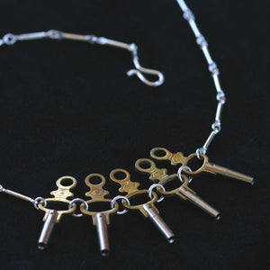 Pocket watch key necklace - Amy Jewelry
