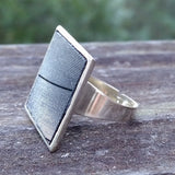 Salvaged record adjustable square ring