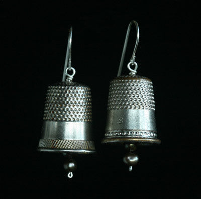 thimble earrings - Amy Jewelry
