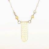 Clear toothbrush head necklace