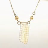 Clear toothbrush head necklace