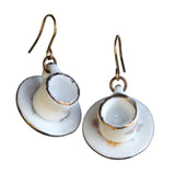 Tea cup earrings - Amy Jewelry
 - 2